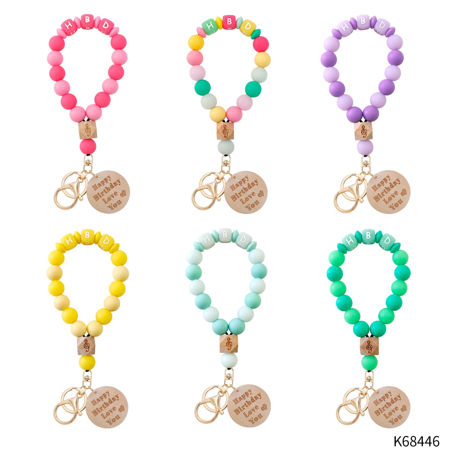 Wholesale PU Wrist Keychain Halloween Carnival Glow